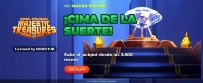 Banner de Majestic Treasures en Casino Track
